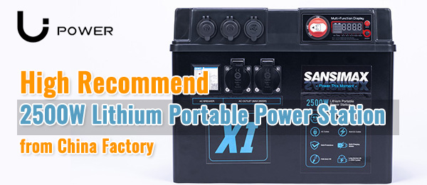 High Recommend 2500W Lithium Portable Power Station from China Factory Li Power
