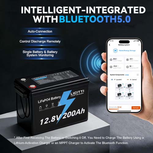 12.8V with BLUETOOTH Battery cell