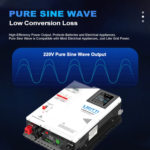 3KW 4KW 5.5KW Hybrid inverter with breakers