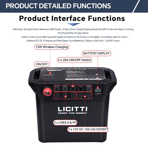 AC Battery Box Max with Switch Control